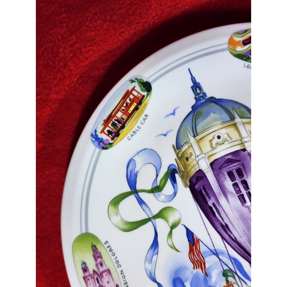 Villeroy & Boch “Balloon Golden Gate San Francisco” Porcelain Collectors Plate - Picture 4 of 11